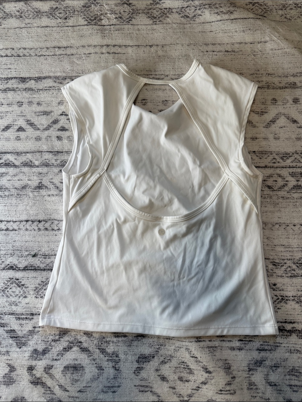 CALIA by Carrie Underwood White Active Tank with Back Cutout